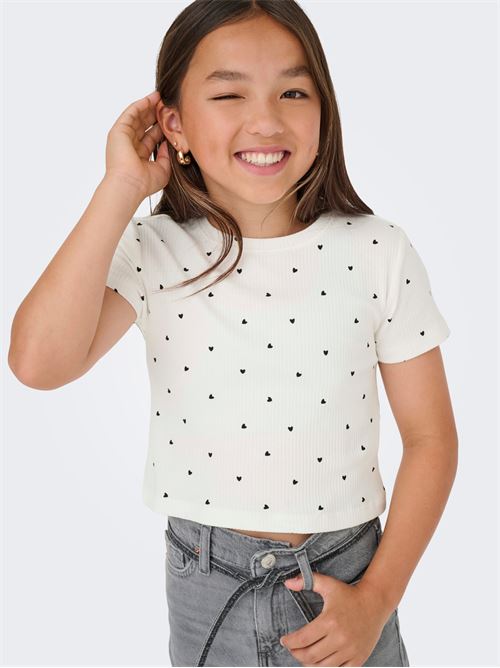  ONLY KIDS | 15346421/Cloud Dancer Black Hearts